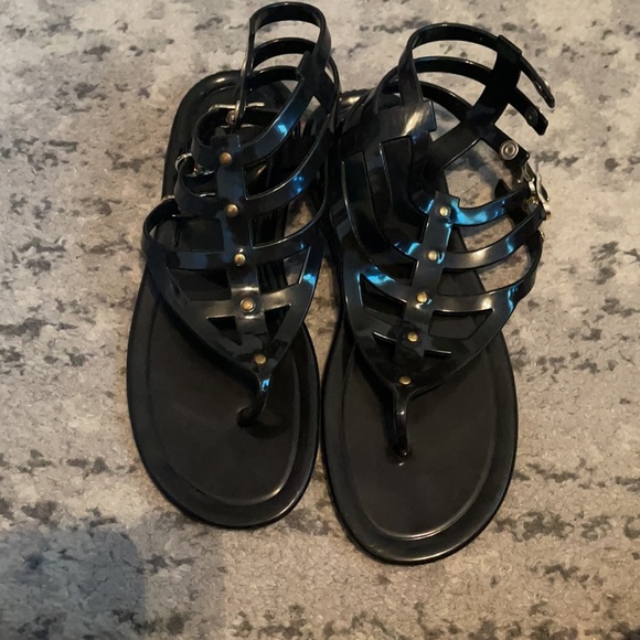 Jimmy Choo Black Jelly Margot Gladiator Sandals - Picture 10 of 15